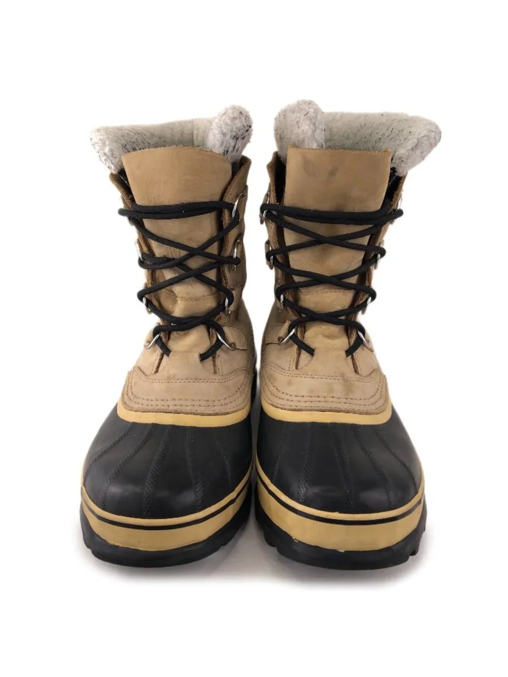 Sorel Caribou Tan Leather Waterproof Winter Boots 9